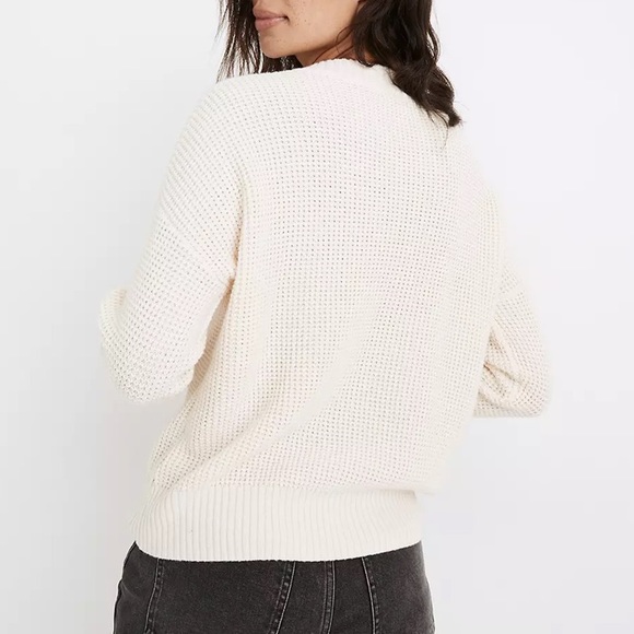 Madewell Waffle Enfield Half-zipper Sweater - Picture 3 of 8